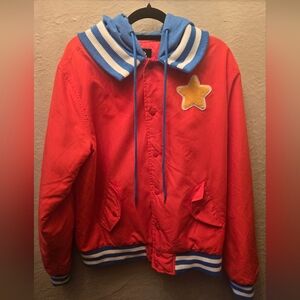 Cartoon Network Red and Blue Bomber Jacket